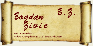 Bogdan Živić vizit kartica